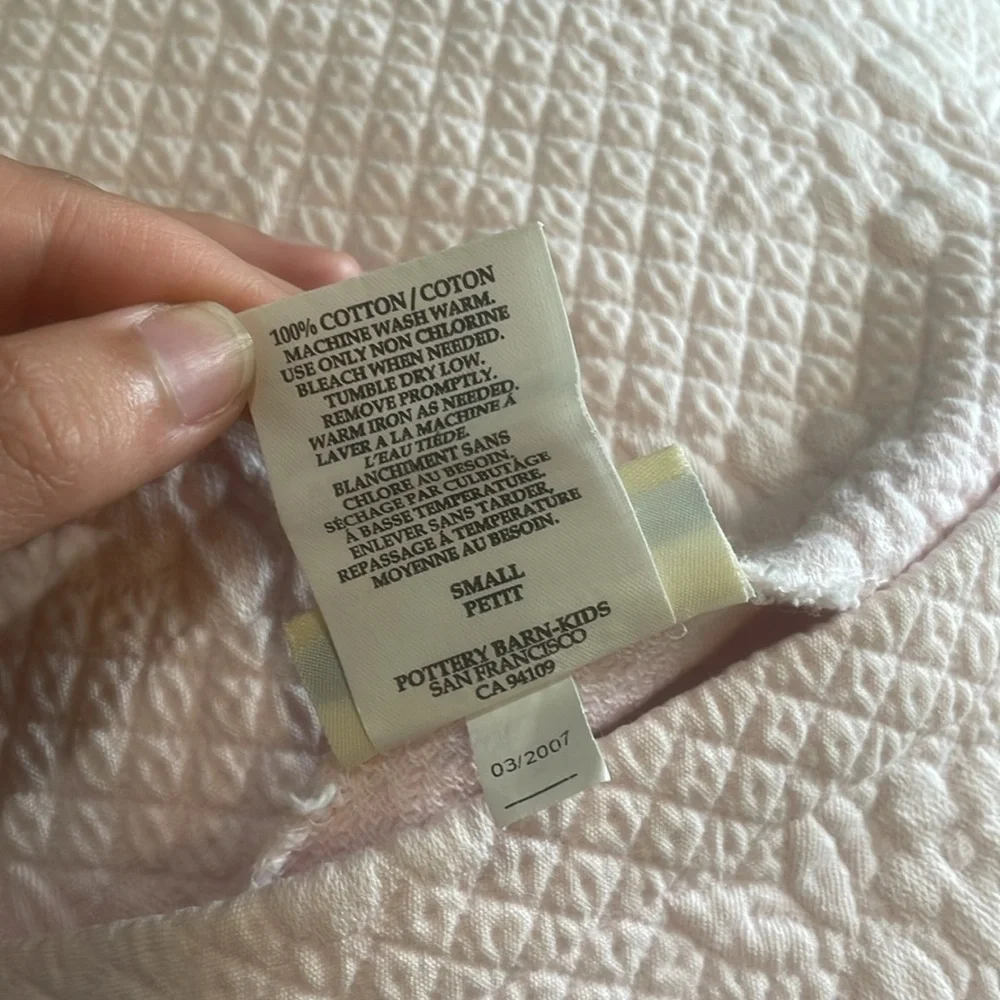 Pottery Barn Kids Light Pink Pillow